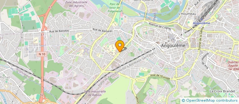 localisation de l'entreprise COUSIN IMMO LAUTRAIT à ANGOULEME