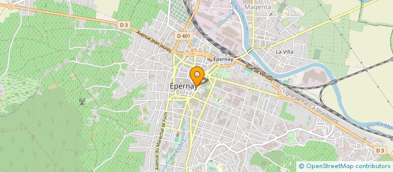 localisation de l'entreprise COUSIN LESTERPS ALINE à EPERNAY