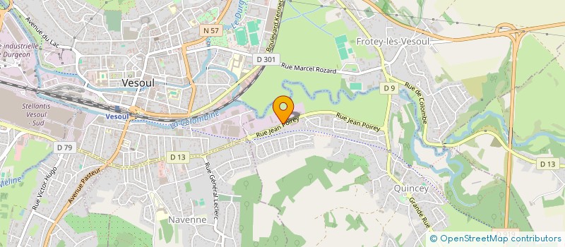 localisation de l'entreprise COUSIN PEINTURES  VESOUL