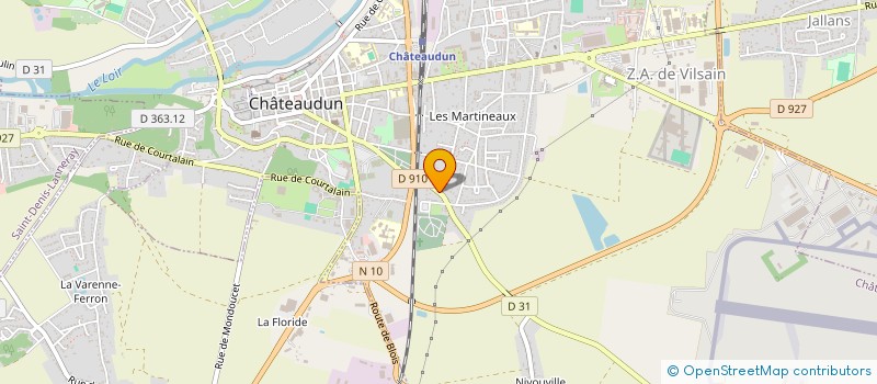 localisation de l'entreprise COUSIN PRIMEURS à CHATEAUDUN