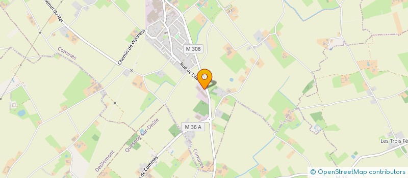 localisation de l'entreprise COUSIN T.T.S.A  COMINES