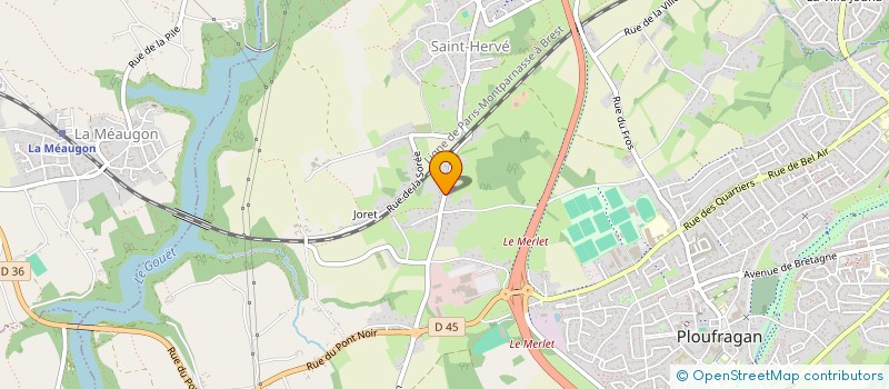 localisation de l'entreprise COUSINS  PLOUFRAGAN