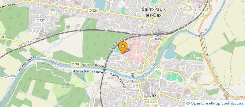 localisation de l'entreprise COUSINUS à DAX