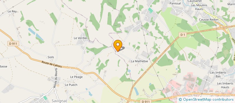 localisation de l'entreprise COUSIS ENERGIE SOLAIRE  TOULONJAC