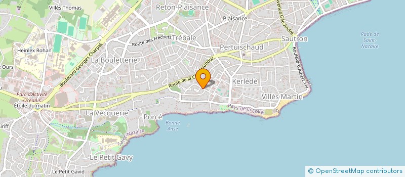 localisation de l'entreprise COUSONS ENSEMBLE  SAINT-NAZAIRE