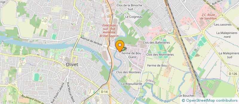 localisation de l'entreprise COUSS HOLDING  ORLEANS