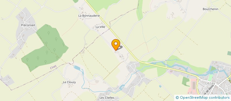 localisation de l'entreprise COUSSEAU DAVID  LEZAY