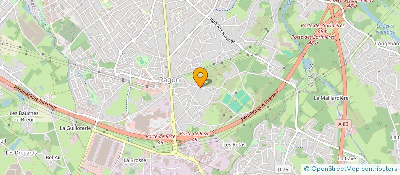 localisation de l'entreprise COUSSEAU JHBE LES VIOLETTES  REZE