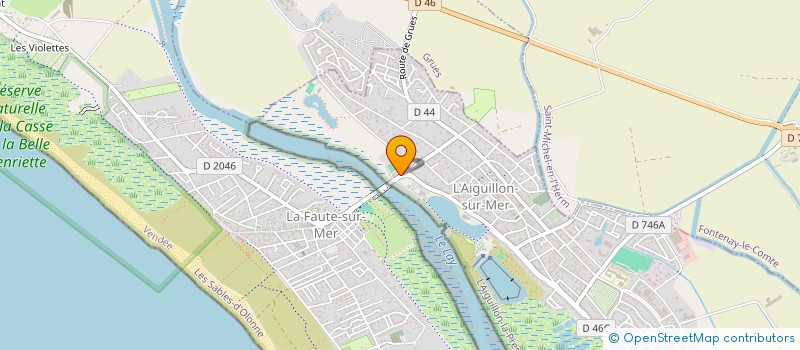 localisation de l'entreprise COUSSEAU RENEE ET CATHERINE  L'AIGUILLON-LA-PRESQU'ILE