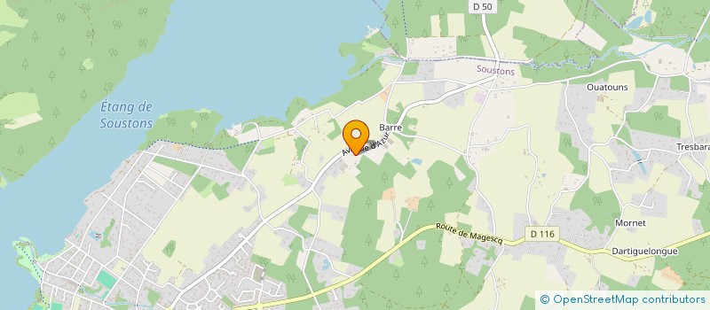 localisation de l'entreprise COUSSEOU  SOUSTONS