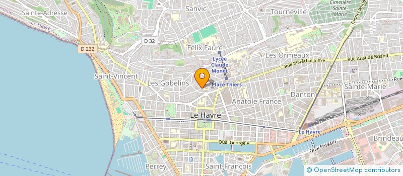 localisation de l'entreprise COUSSERGUES  LE HAVRE