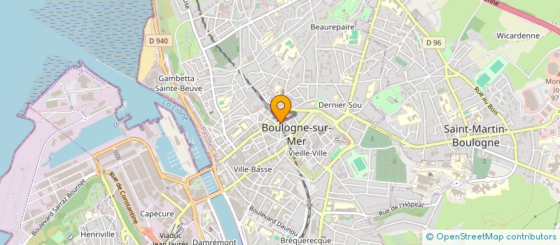 localisation de l'entreprise COUSSINET ET DARDEAU à BOULOGNE-SUR-MER