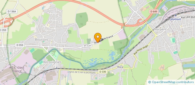 localisation de l'entreprise COUSSINETS DE LA RUE  BOUSSOIS