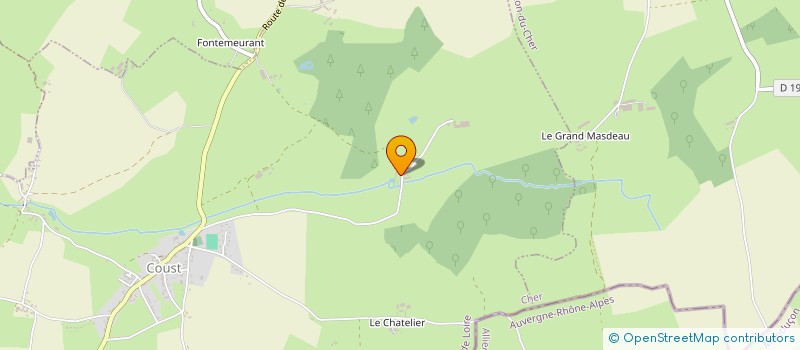 localisation de l'entreprise COUST D'BONNAIS  COUST