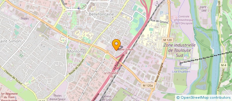 localisation de l'entreprise COUSTATY CHARPENTES à TOULOUSE