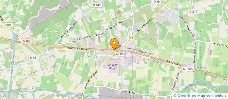 localisation de l'entreprise COUSTELLET MEDICAL  CABRIERES-D'AVIGNON