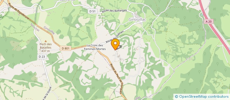 localisation de l'entreprise COUSTET  GINOUILLAC