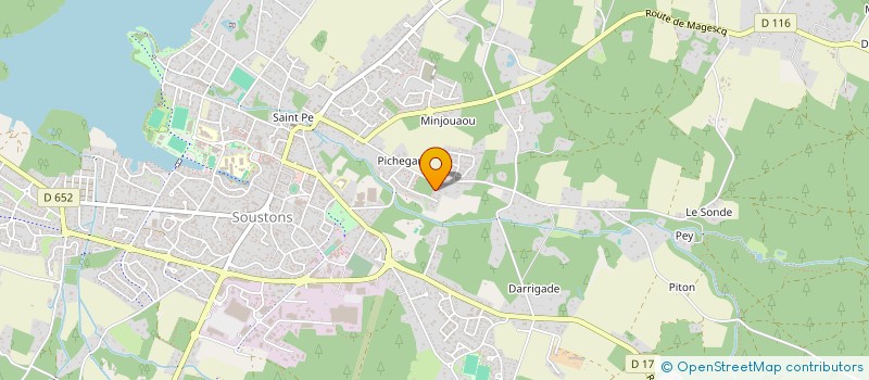 localisation de l'entreprise COUSTOURET  SOUSTONS