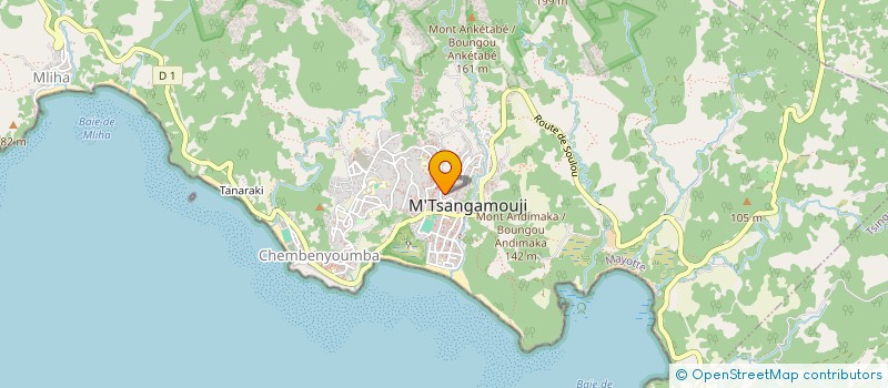 localisation de l'entreprise COUSTOW INGENIERIE à M'TSANGAMOUJI