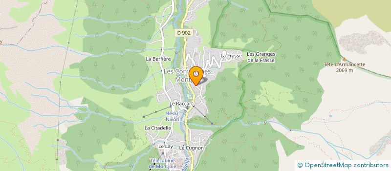 localisation de l'entreprise COUSTY MARTAGON  LES CONTAMINES-MONTJOIE