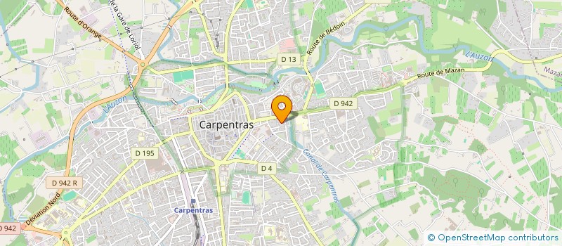 localisation de l'entreprise COUSUMAIN  CARPENTRAS