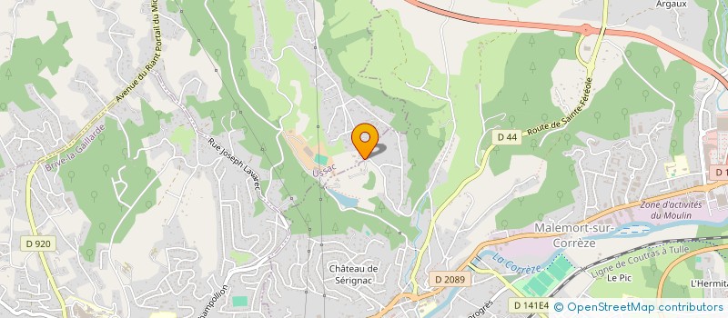 localisation de l'entreprise COUSYL  USSAC