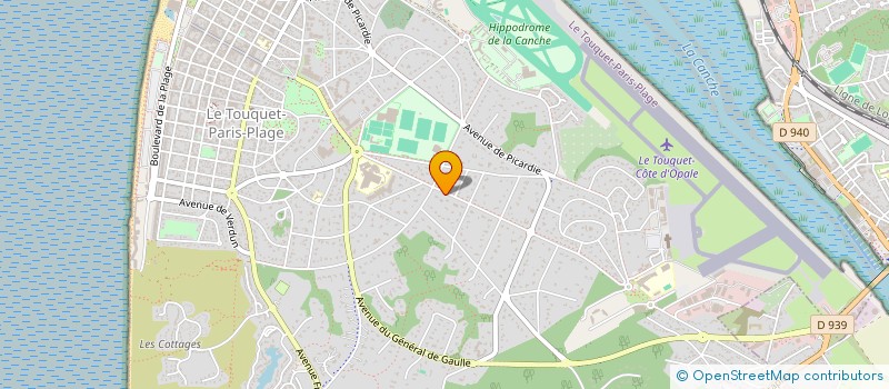 localisation de l'entreprise COUSYN-CAMPAGNE à LE TOUQUET-PARIS-PLAGE