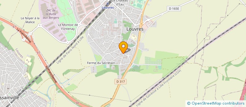 localisation de l'entreprise COUSYN DU BATIMENT à LOUVRES