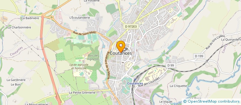 localisation de l'entreprise COUTANCES TENNIS CLUB  COUTANCES