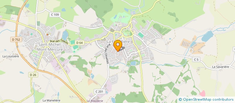 localisation de l'entreprise COUTAND RECYCLAGE  LA MEILLERAIE-TILLAY