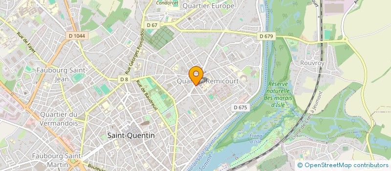 localisation de l'entreprise COUTANT à SAINT-QUENTIN