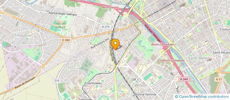 localisation de l'entreprise COUTANT  REIMS