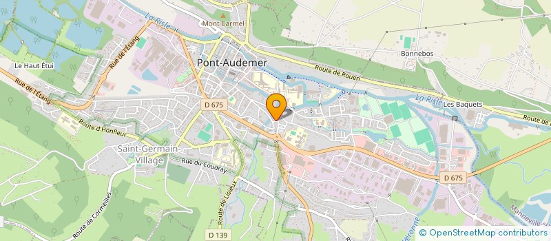 localisation de l'entreprise COUTANT COUVERTURE  PONT-AUDEMER