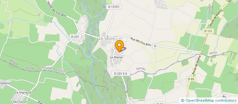 localisation de l'entreprise COUTARD STEPHANE  LE SEURE