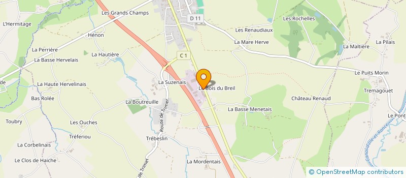 localisation de l'entreprise COUTAREL  SAINT-DOMINEUC