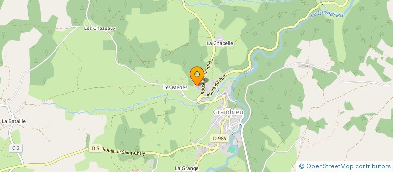 localisation de l'entreprise COUTAREL  GRANDRIEU