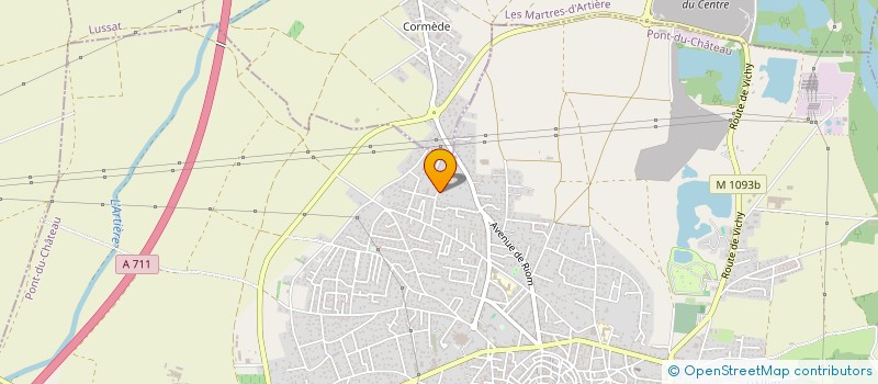 localisation de l'entreprise COUTAREL & FILLES  PONT-DU-CHATEAU