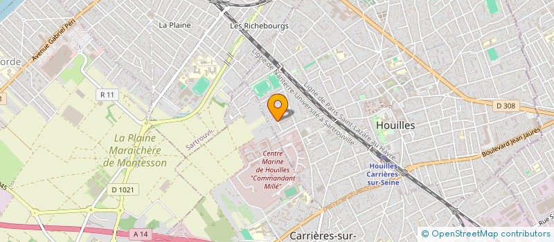 localisation de l'entreprise COUTE ET FILS à HOUILLES