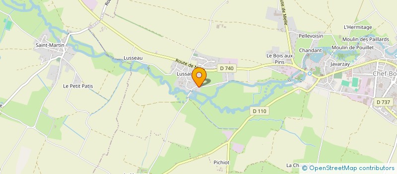 localisation de l'entreprise COUTEAU IMMO  CHEF-BOUTONNE