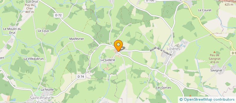 localisation de l'entreprise COUTEAU NRJ  LIZIERES