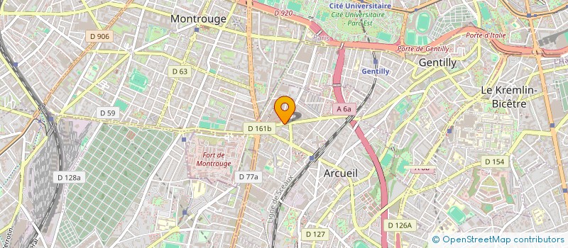 localisation de l'entreprise COUTEAU SUISSE PRODUCTION  ARCUEIL