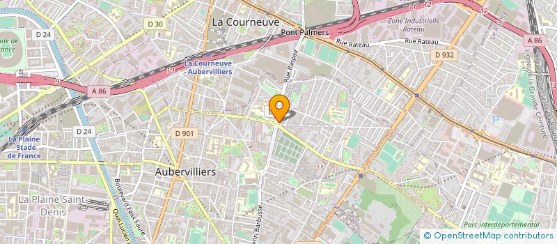 localisation de l'entreprise COUTEAUX ET FOURCHETTES  AUBERVILLIERS