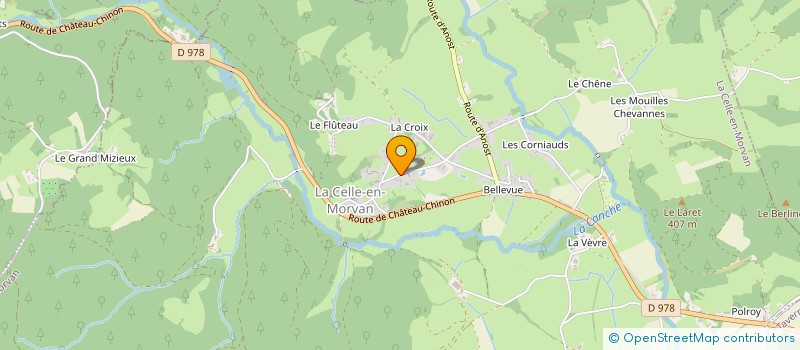 localisation de l'entreprise COUTEAUX IMMO FRANCE  LA CELLE-EN-MORVAN