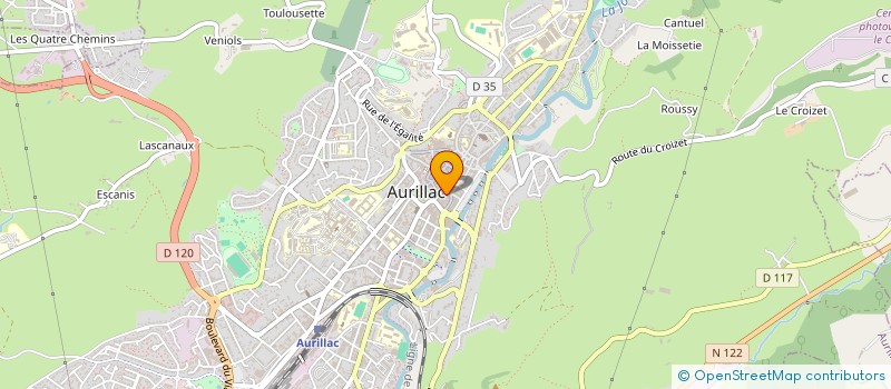 localisation de l'entreprise COUTELLERIE D'AUVERGNE C. DESTANNES à AURILLAC