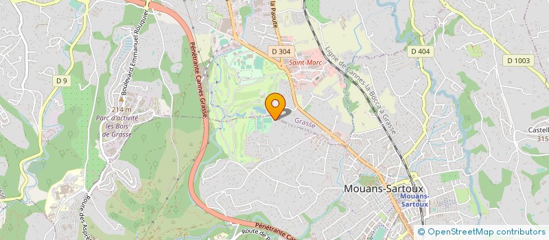 localisation de l'entreprise COUTELLERIE DANZA  MOUANS-SARTOUX