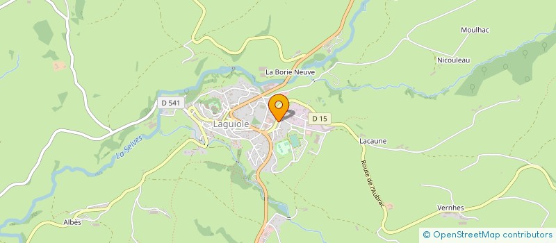 localisation de l'entreprise COUTELLERIE DE LAGUIOLE HONORE DURAND à LAGUIOLE