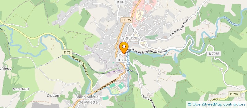 localisation de l'entreprise COUTELLERIE NONTRONNAISE à NONTRON