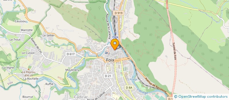 localisation de l'entreprise COUTELLERIE SAVIGNAC à FOIX