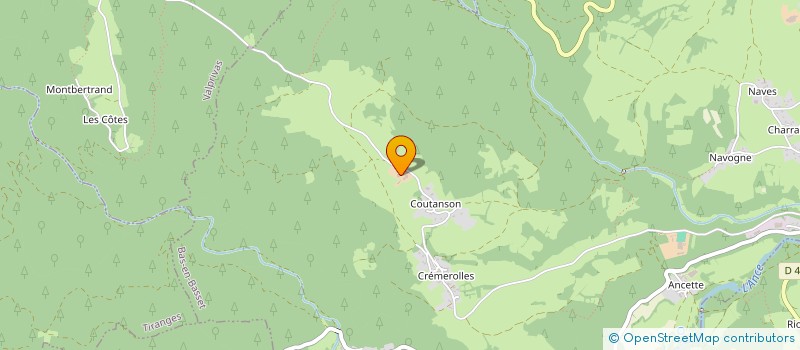 localisation de l'entreprise COUTENSON  BAS-EN-BASSET