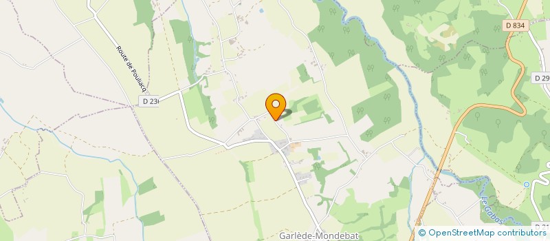 localisation de l'entreprise COUTET PHOTOVOLTAIQUE  GARLEDE-MONDEBAT